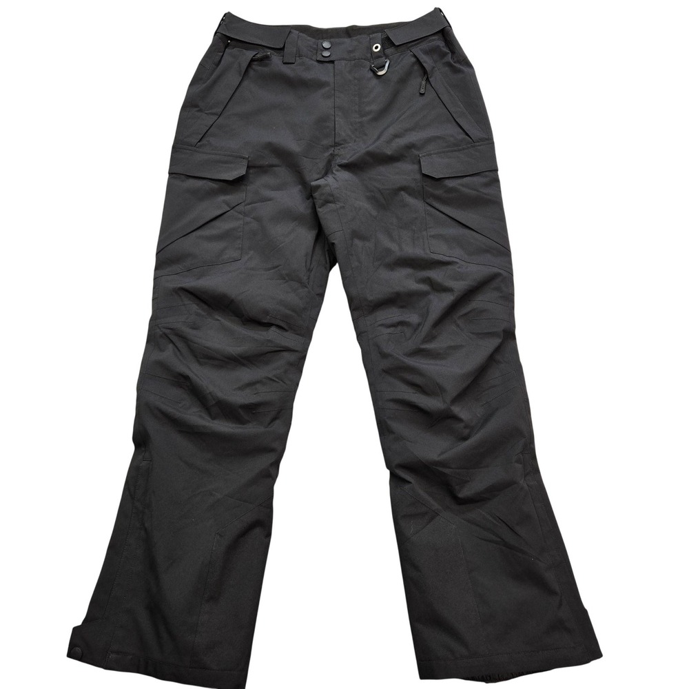 Free Soldier Snow Pants Mens Small Black Insulated Lined Ski Cargo Pockets